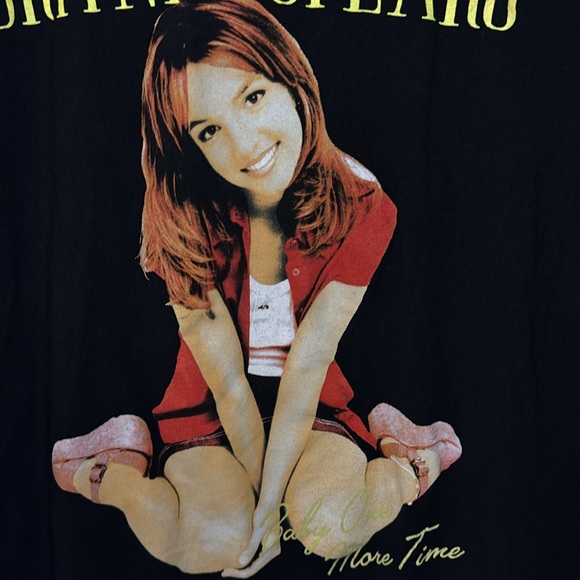 Britney Spears black short sleeve graphic T-shirt M - Picture 5 of 8